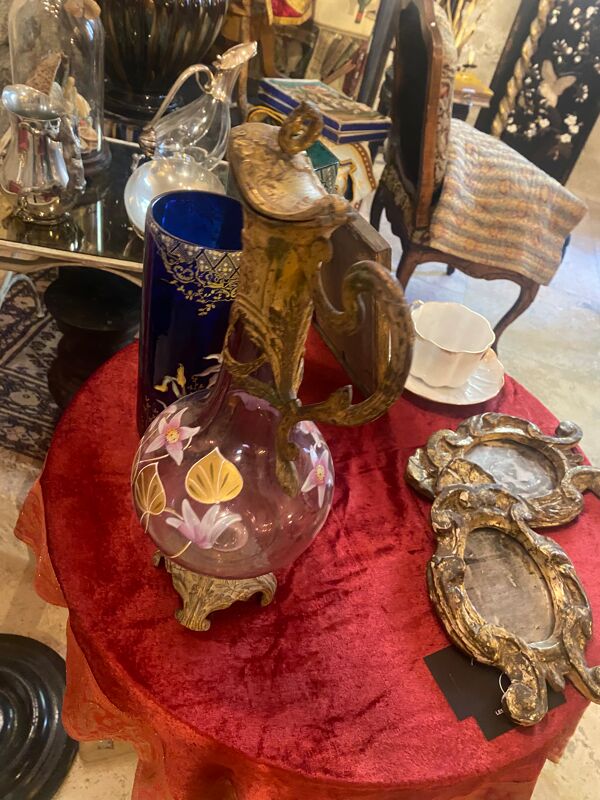 Aiguière décors floral