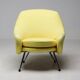 Chair Marco Zanuso Martingala - Bright yellow cotton fabric