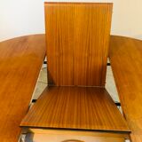 Scandinavian dining table, expandable in teak circa 60
