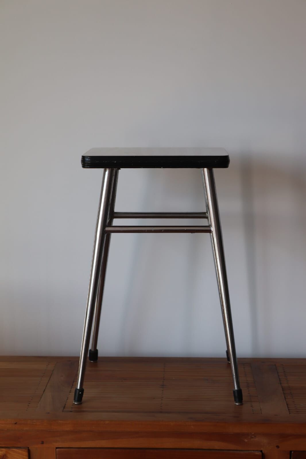 White formica stool