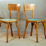 Pair of bistro baumann chairs  50 years