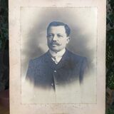 Antique, Old photography, Portrait Man, bourgeoisie, early twentieth, black and white, France