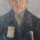 Large oil on panel by Ferruccio Ferri - 1940 - "The Blind Man" published