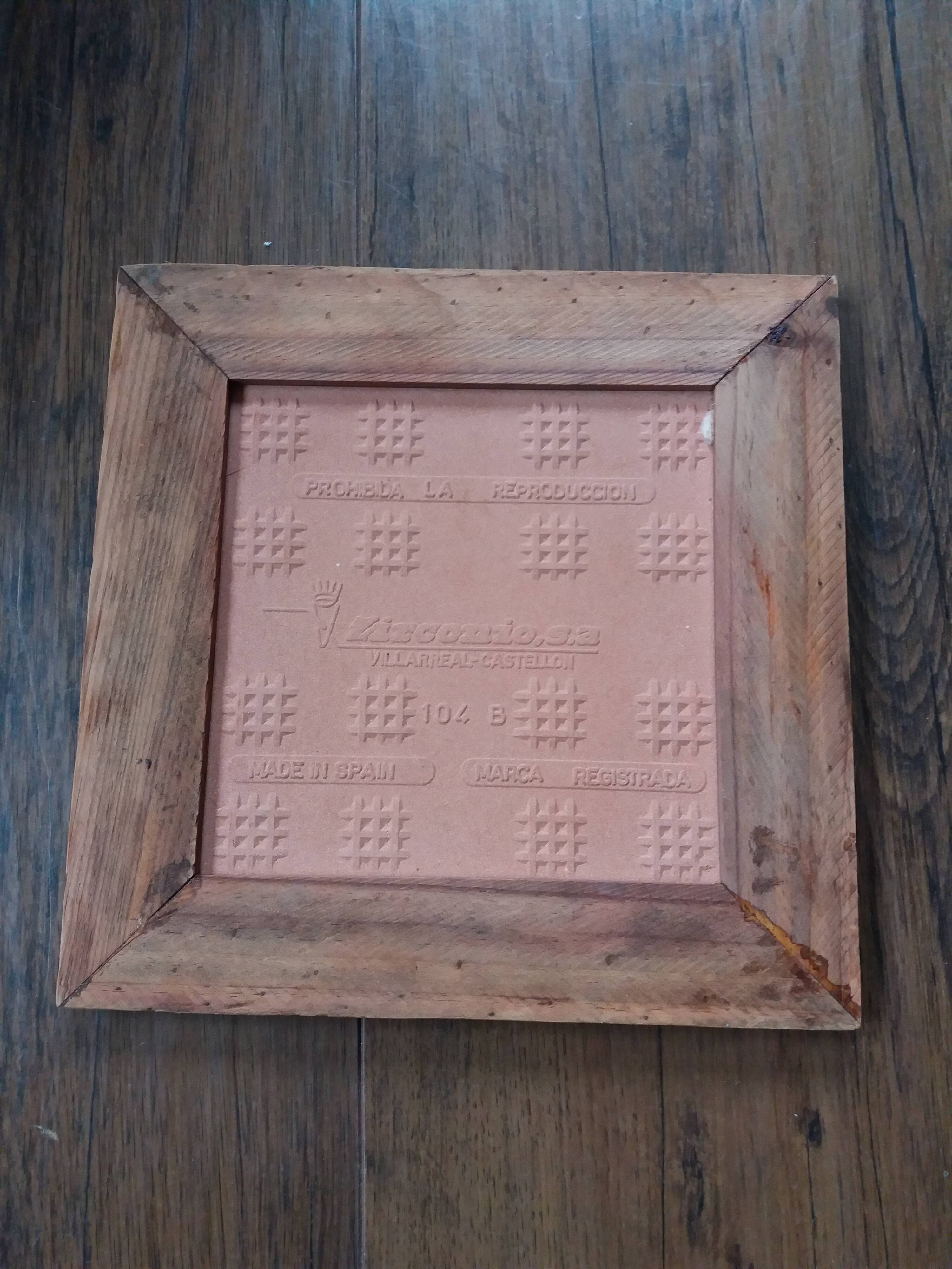 70s earthenware tile trivet