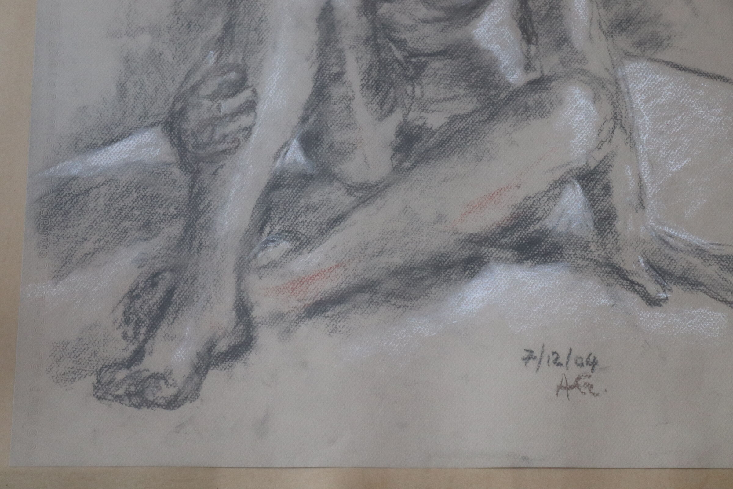 Drawing seated