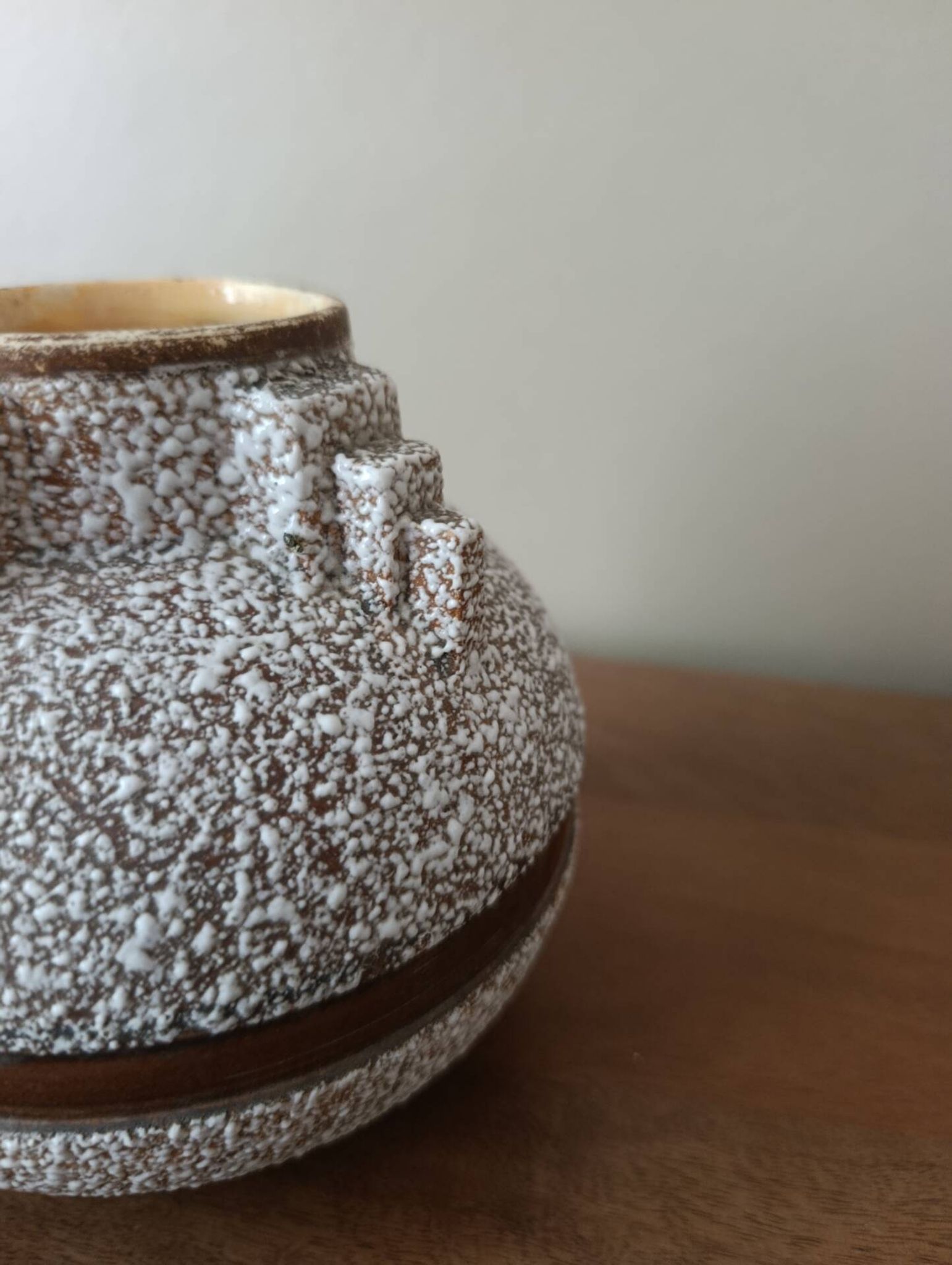 Brutalist fat lava round vase | West Germany 60s/70s