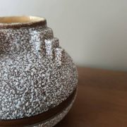 Brutalist fat lava round vase | West Germany 60s/70s