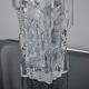 Limburg vase with ice cube effect in glass, Germany, 1970