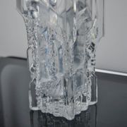 Limburg vase with ice cube effect in glass, Germany, 1970