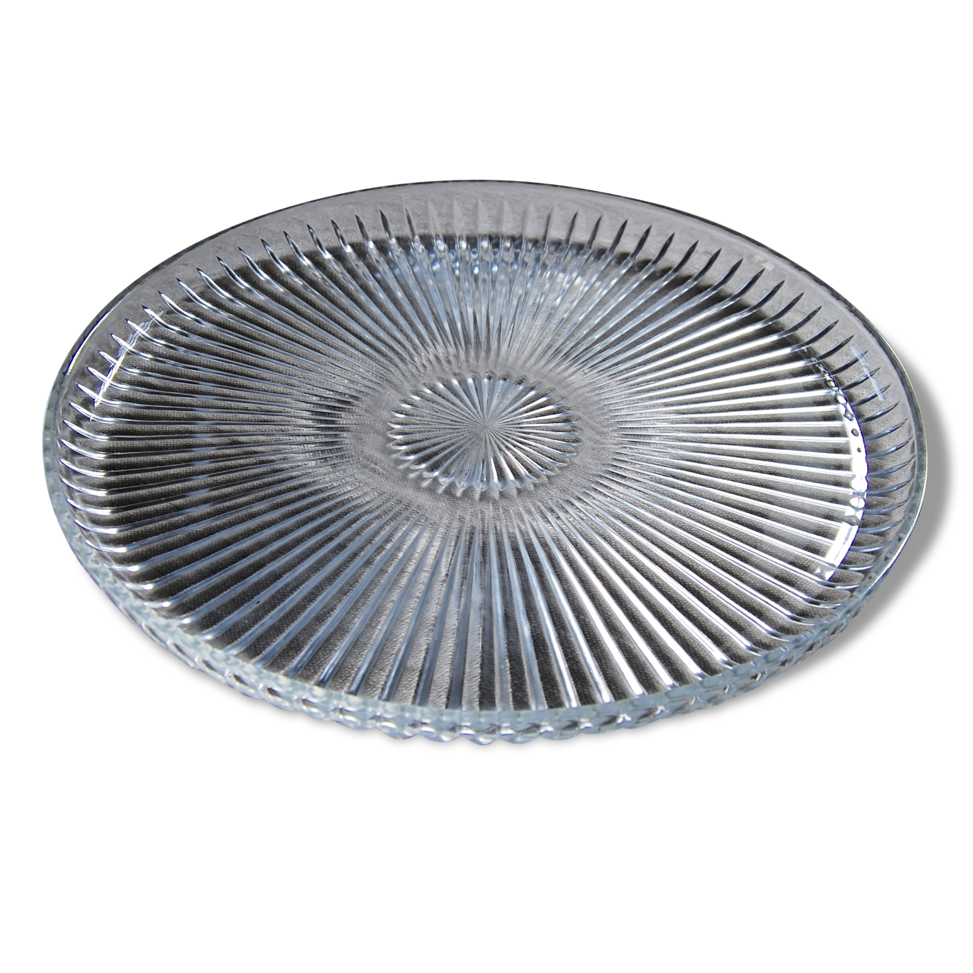 Molded glass dish