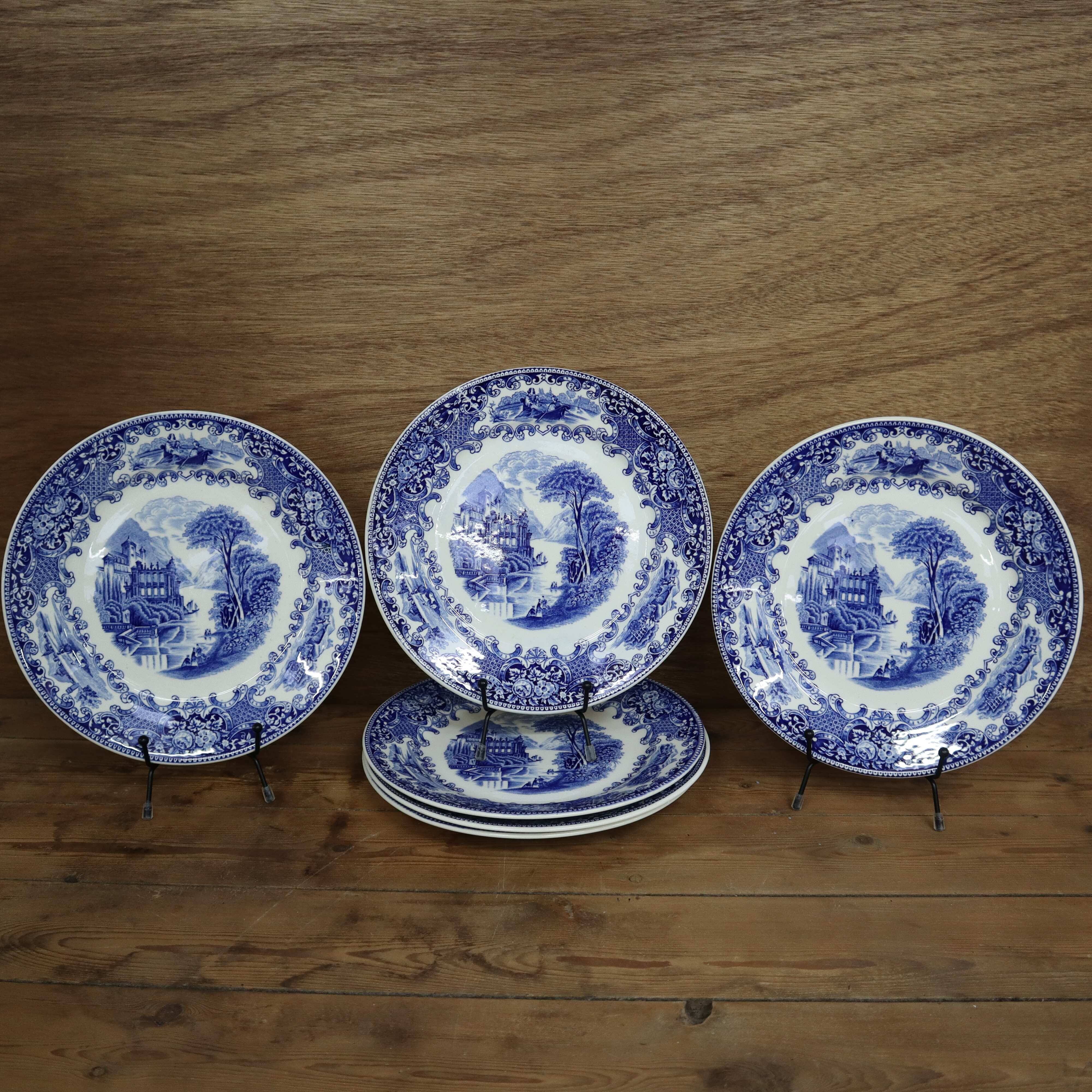 6 assiettes plate Royal Sphinx Cambridge Holland