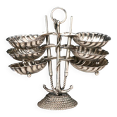Set of silver ashtrays Cesa Alessandria, Italy, early 20th century