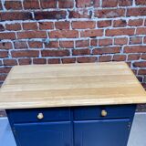 Blue painted wooden dresser