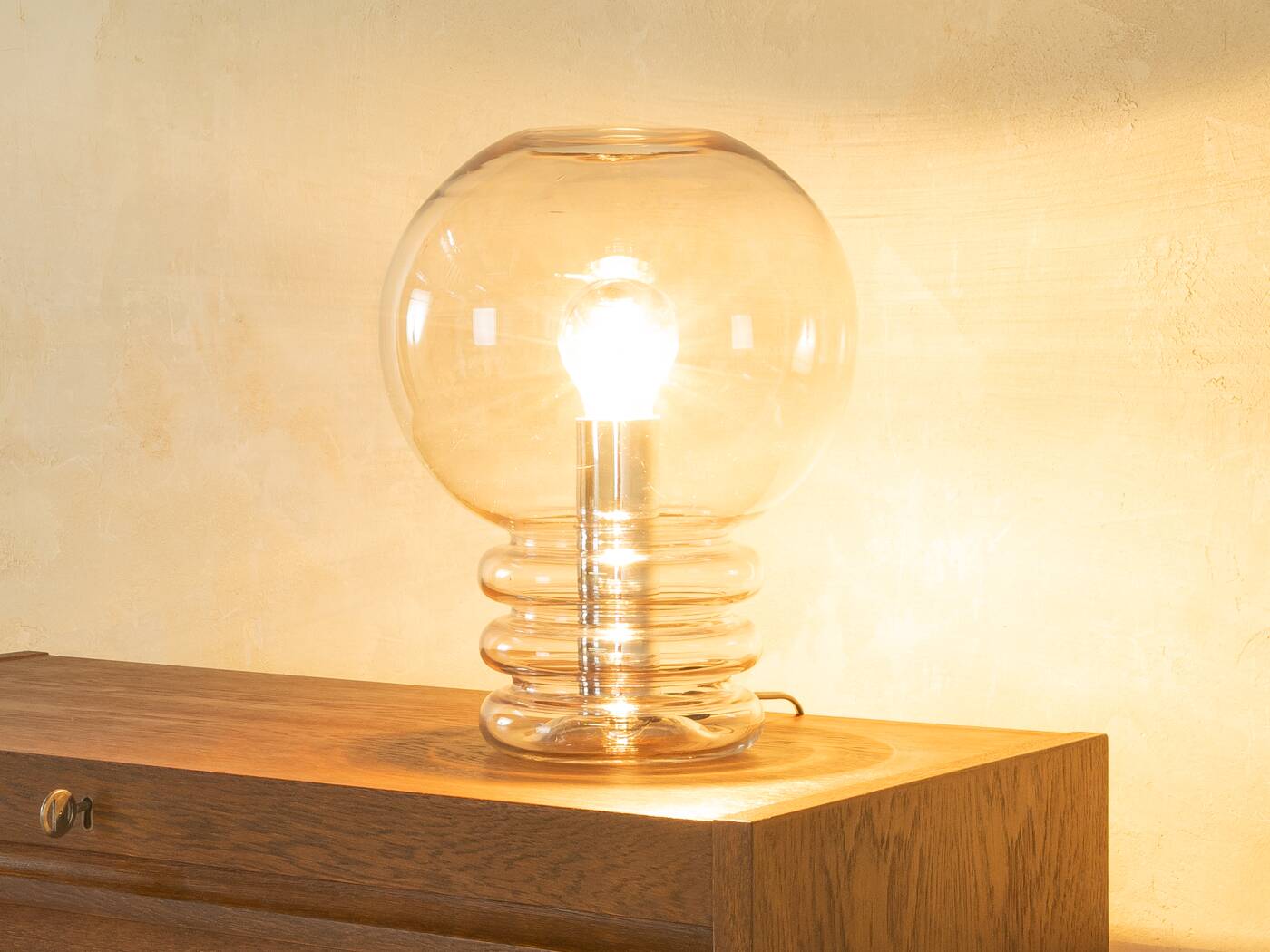 Bulb table lamp, Glashütte Limburg