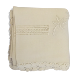 Embroidered square old tablecloth