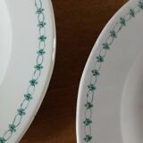 3 Digoin Sarreguemines soup plates