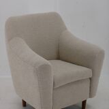 1970s Restored Armchair in Boucle Fabric