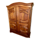 Antique wardrobe in solid oak and cherry (Louis XV style)