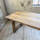 Table de ferme travail pin 1950 220cm