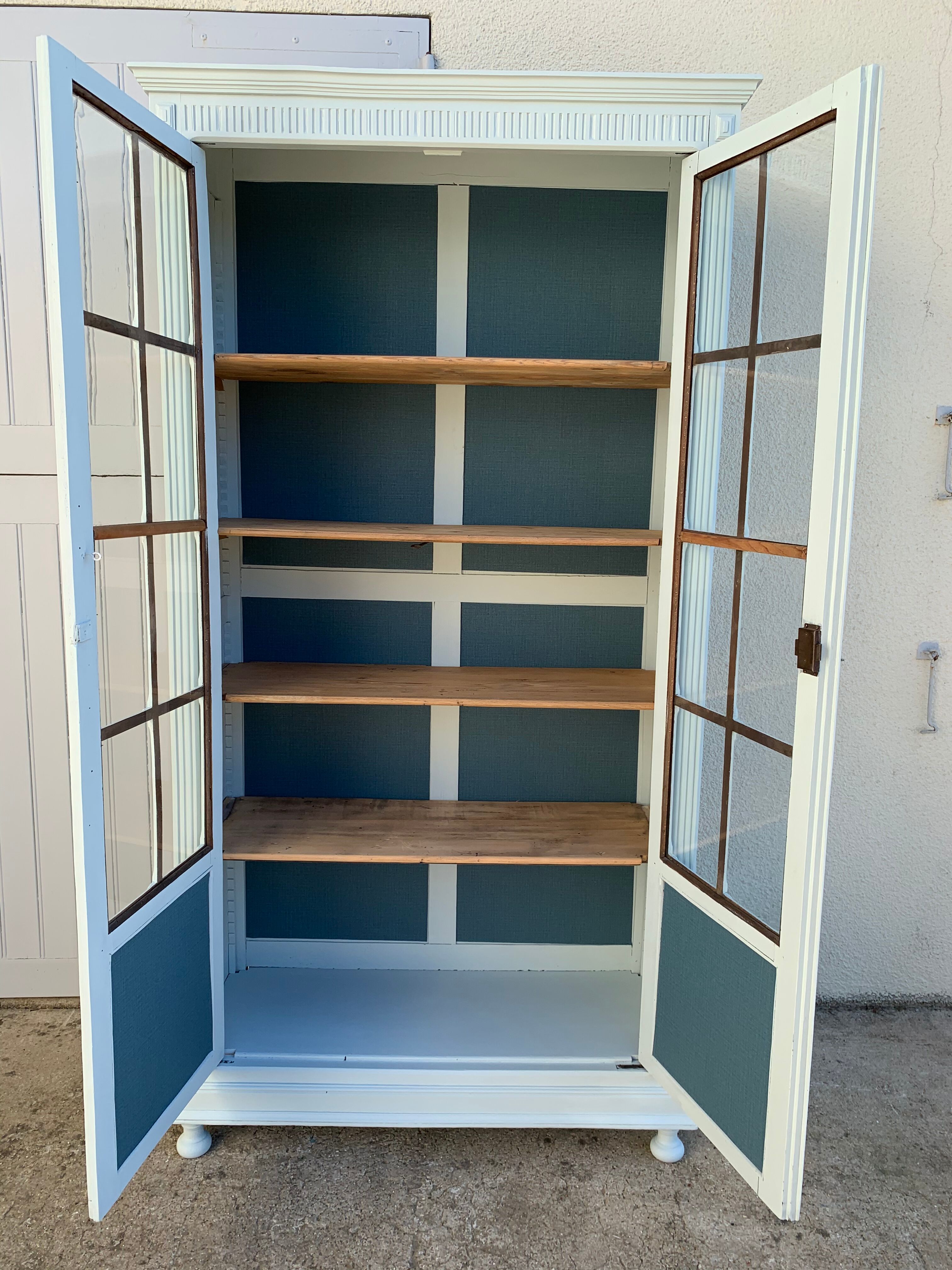 Glass-glazed Parisian wardrobe 1920