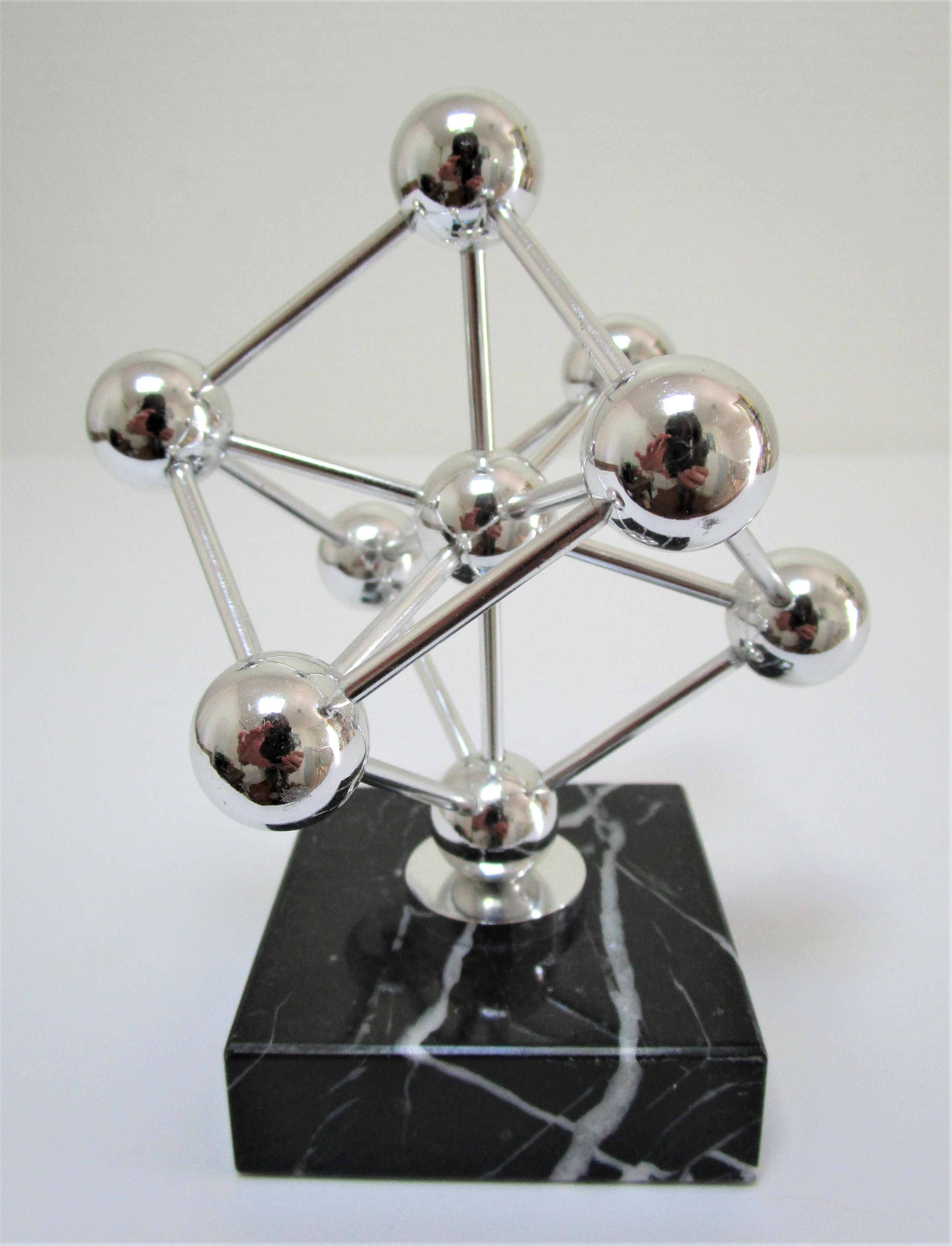 Clipboard atomium brussels metal marble vintage design