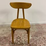 Set of 6 mismatched bistro chairs including Baumann and Luterma chairs