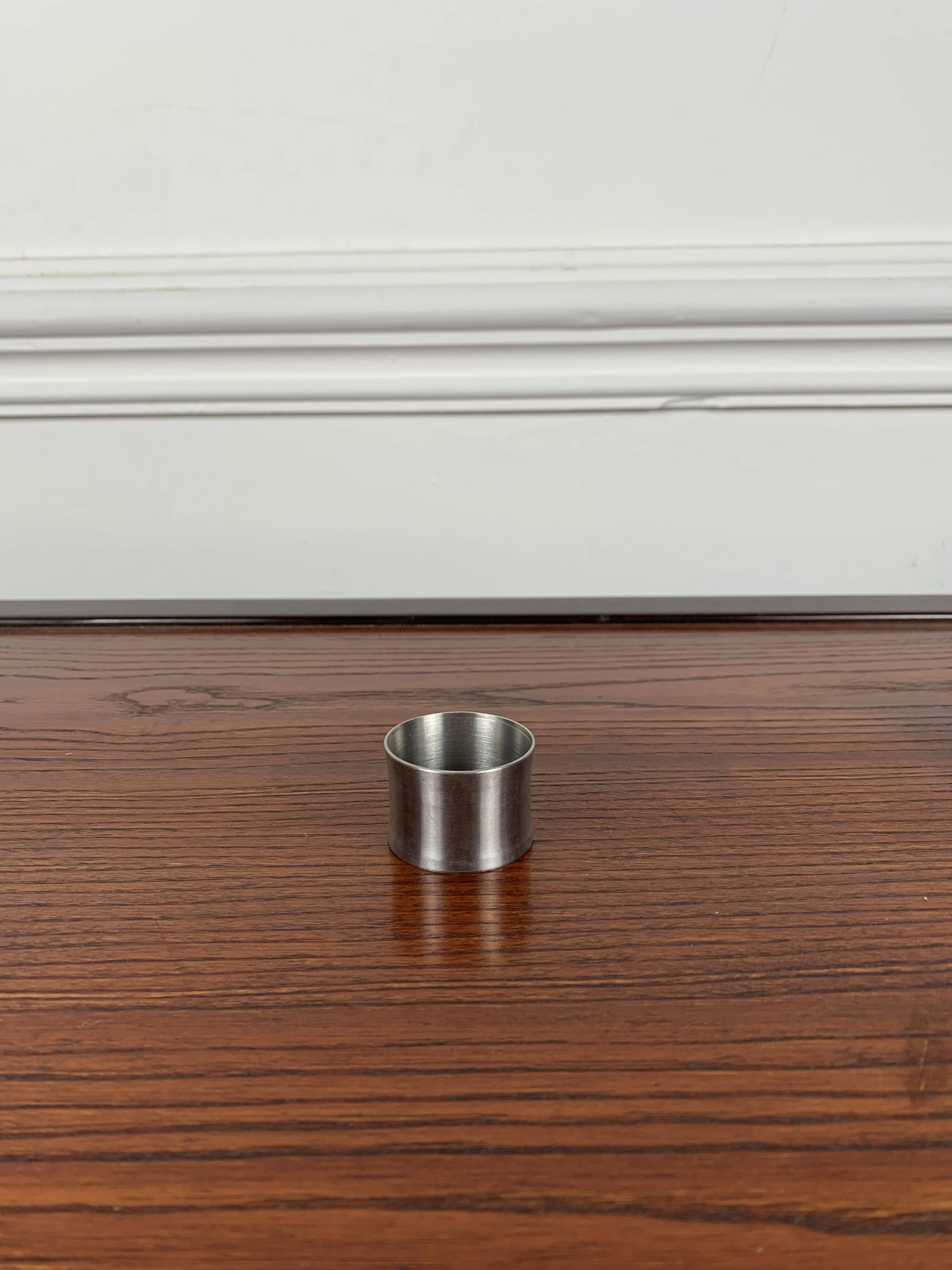 Set de 6 rond de serviette en inox