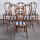 Art Nouveau Beech Café Chairs by W. Giessing, 1930s, Set of 6