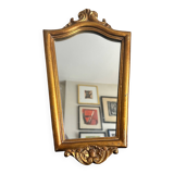 miroir mural en bois doré