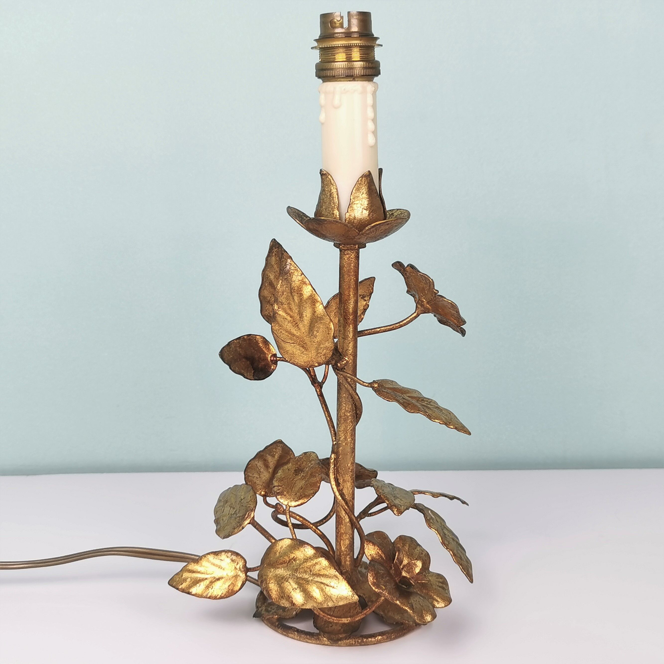 Paires de lampes "fleurs" italiennes
