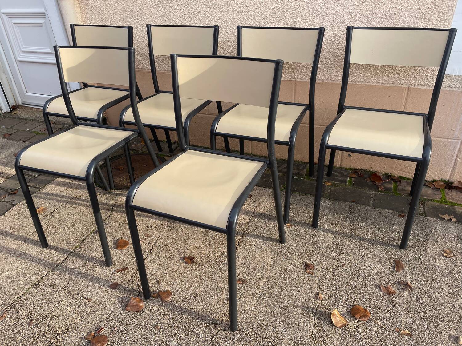 6 school chairs