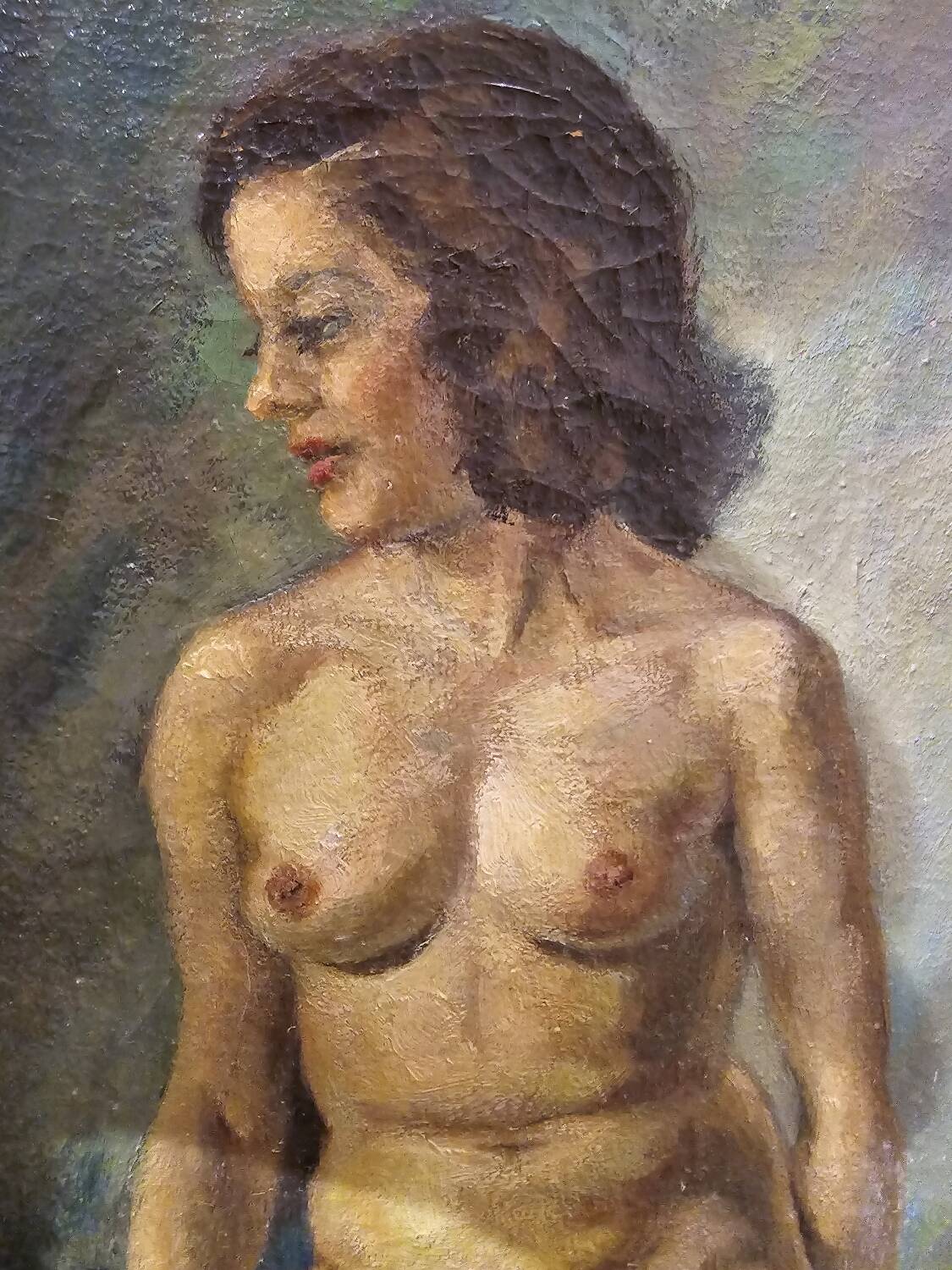 Nude oil painting