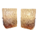 Pair of frosted glass wall sconces, J.T. Kalmar, 1960-70