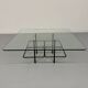 Vintage Italian architectural design coffee table from the 1970s