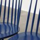 Set of 3 beautiful vintage 1960s blue wooden dining chairs/spindle chairs