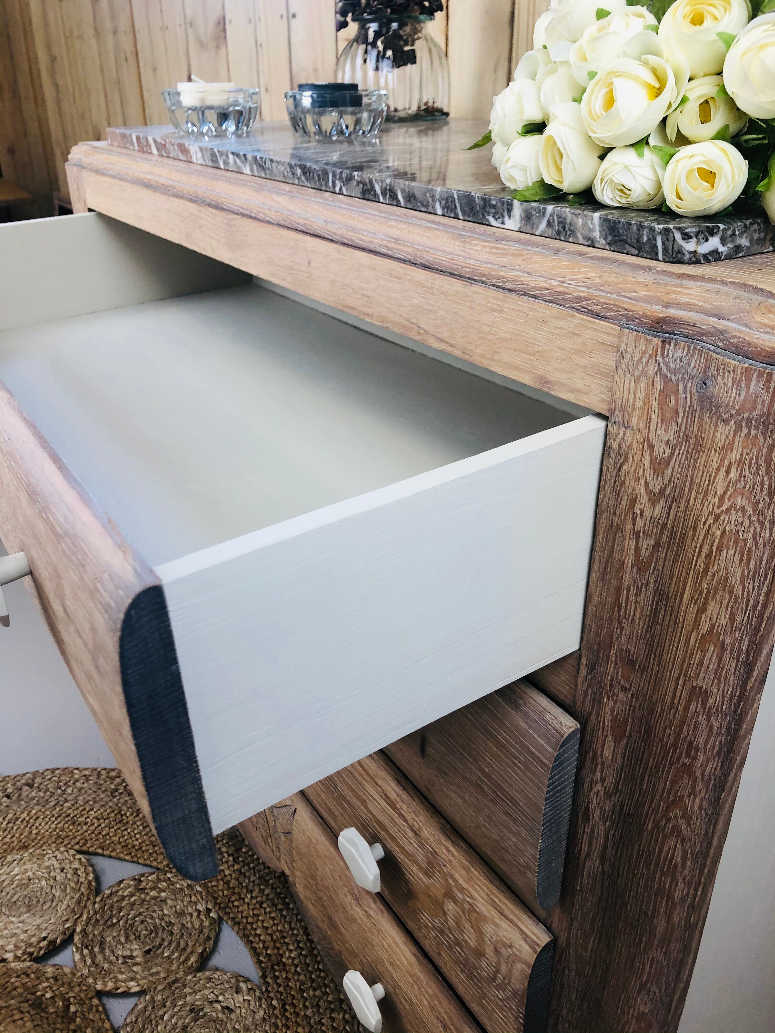 Art deco chest of drawers feet moustache restyled