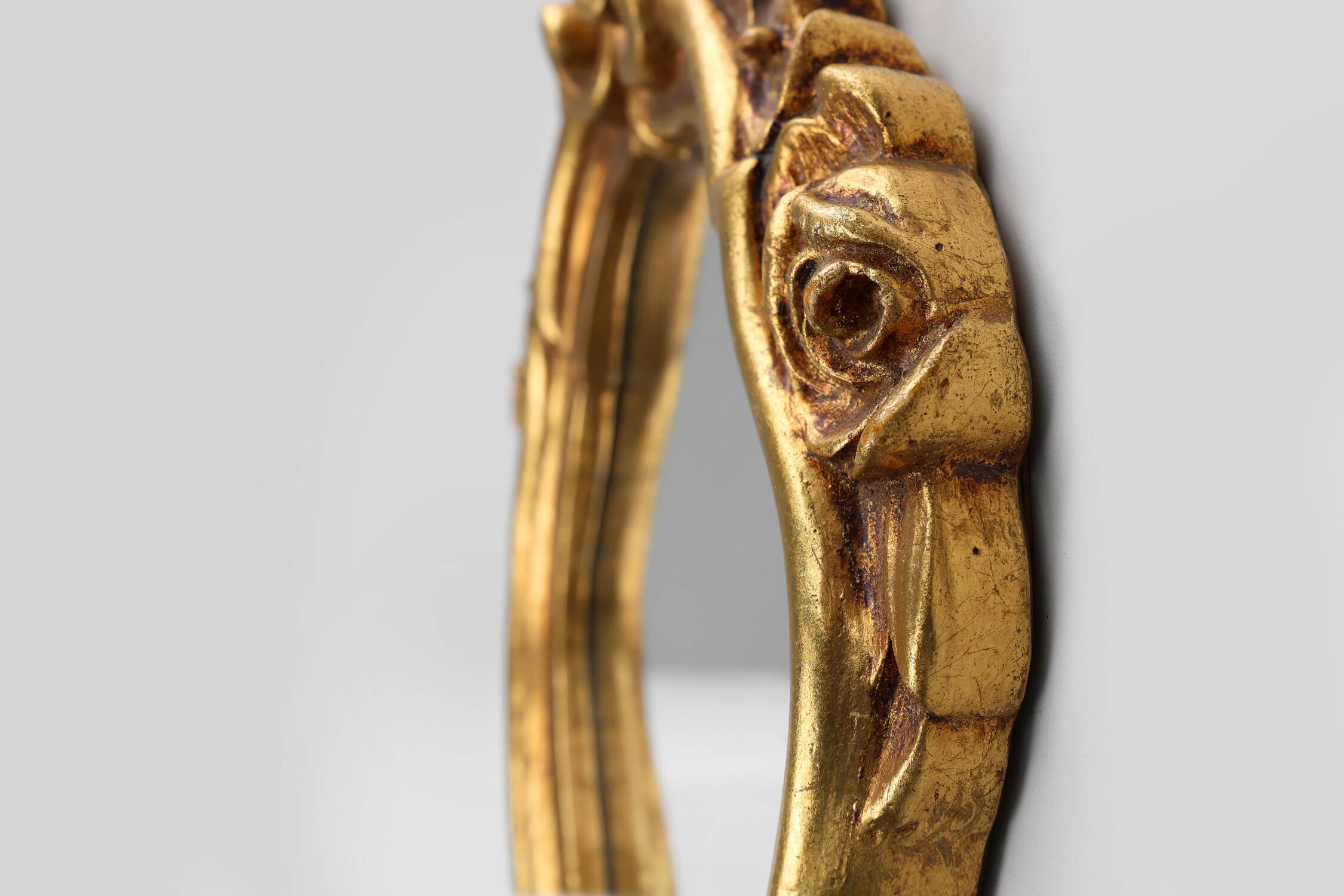 French Louis XV style shell mirror in wood and plaster, France