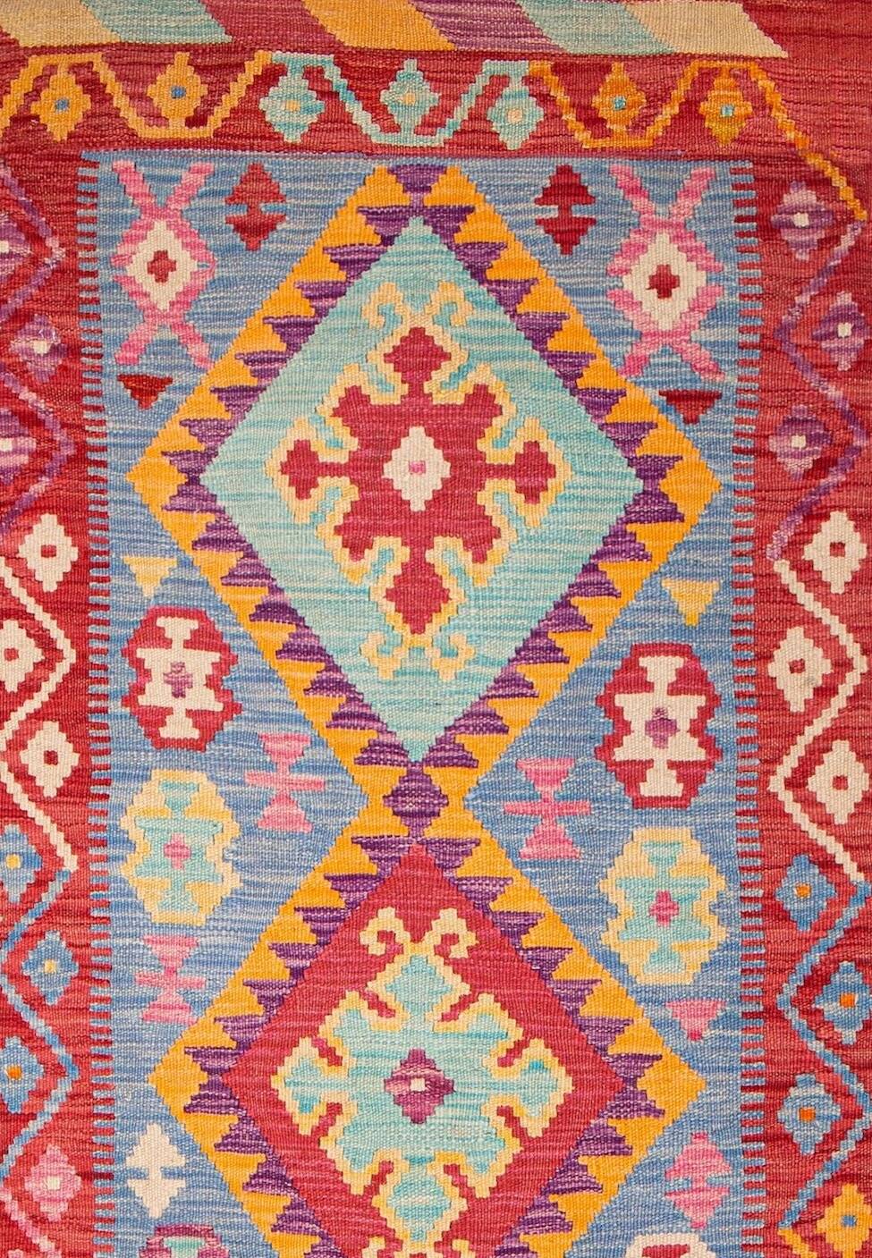 Afghan Pashtun Kilim Runner 240 x 76 cm
