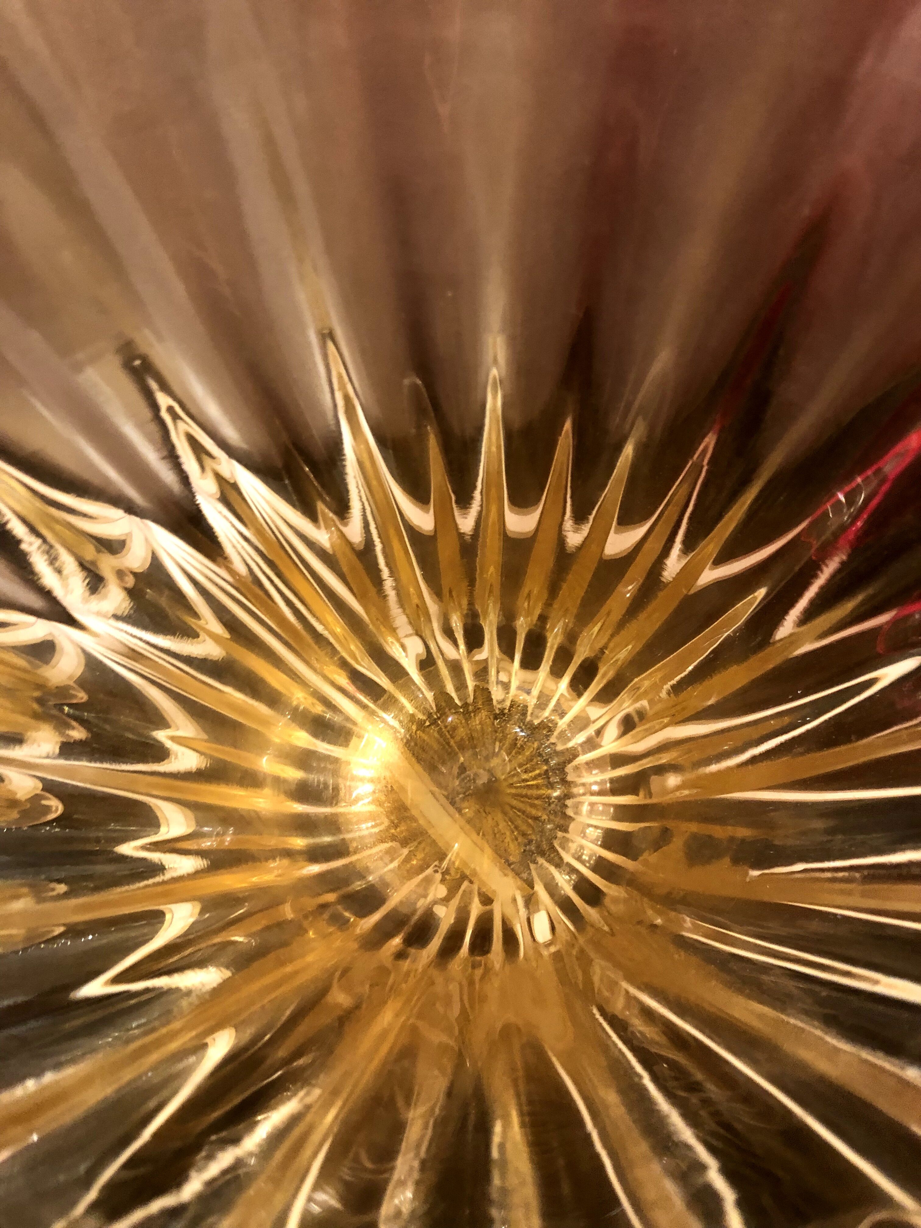 Pair of Murano glass vases