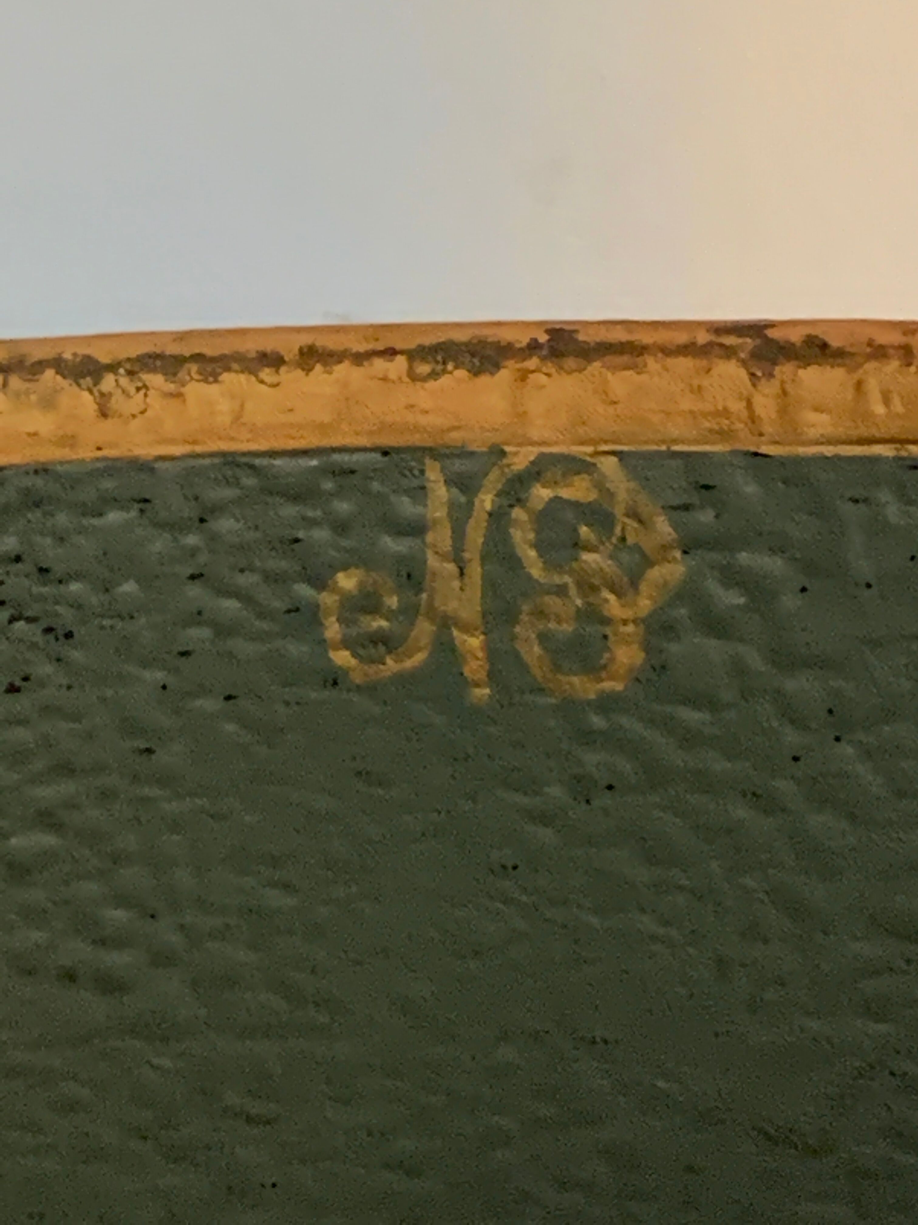 Napoleon III painted sheet metal umbrella or paper basket