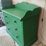 Commode verte Farmhouse style