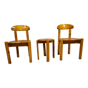 Paire de chaise et tabouret - rainer daumiller