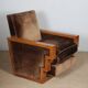 Paire de fauteuils géométrique du XXe siècle