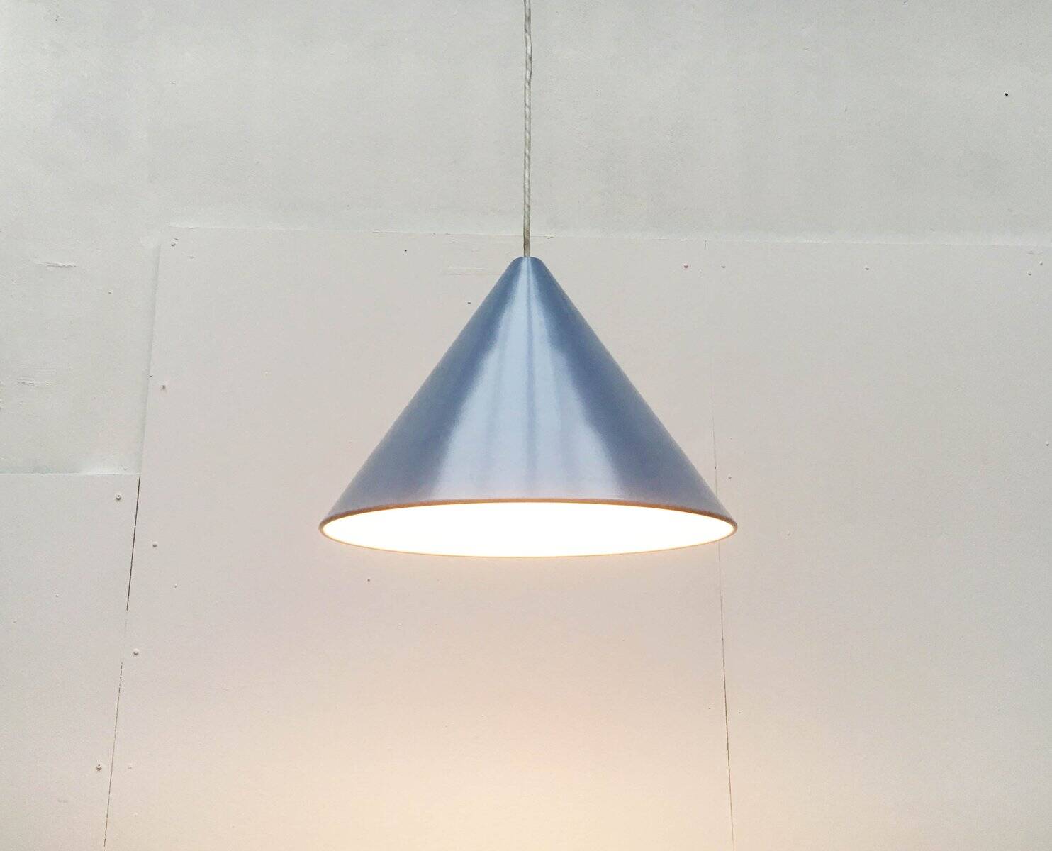 Danish mid-century suspension billiard lamp by Louis Poulsen