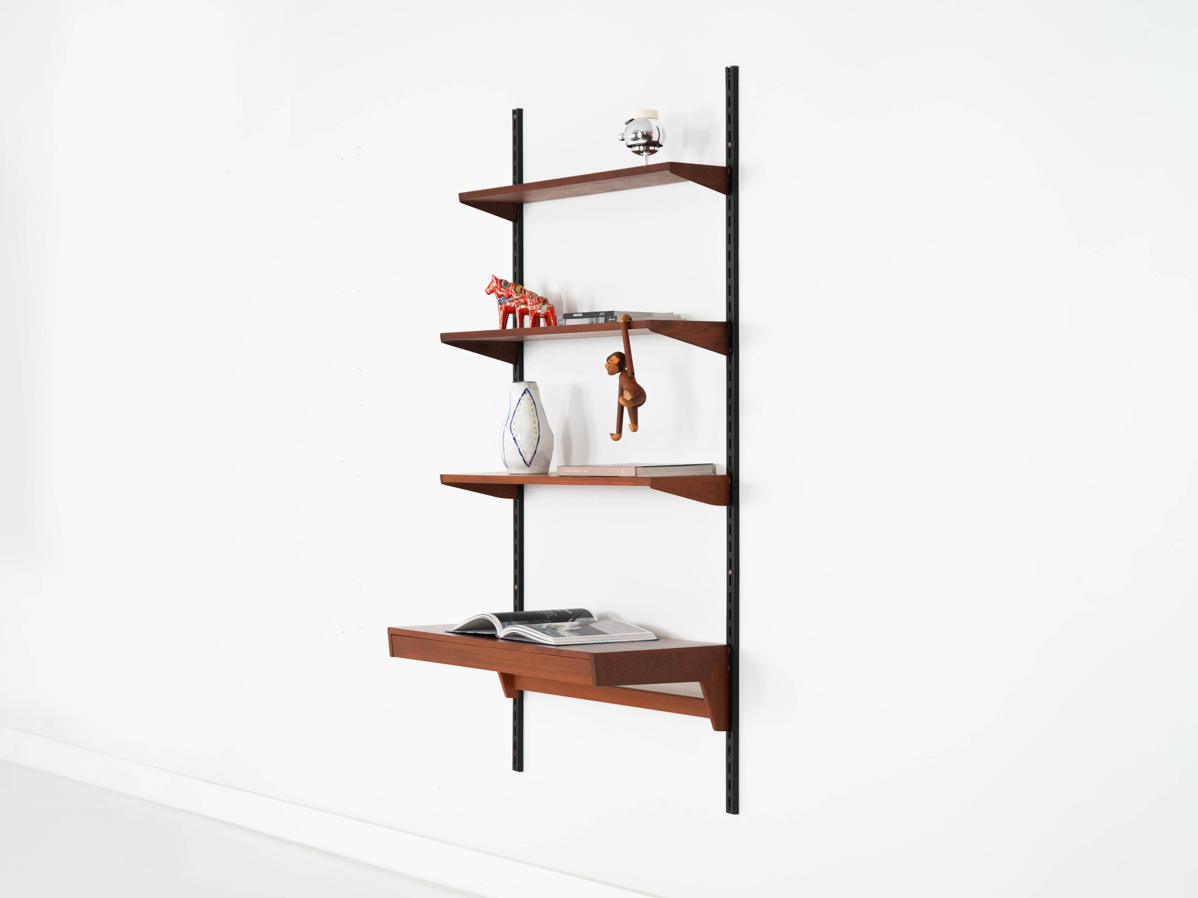 Teak modular shelving unit, Danish design, 1960s, designer: Kai Kristiansen