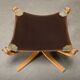 Sigurd Ressell Falcon Chair with Ottoman in brown leather for Vatne Møbler