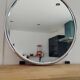 Round chrome metal mirror 1970s