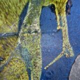 Ceramic dish signed Cerampuo