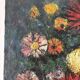 Flowers, knife oil, signed Roger Remy 1960