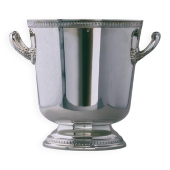 Silver-plated metal champagne bucket, Christofle, 1960s